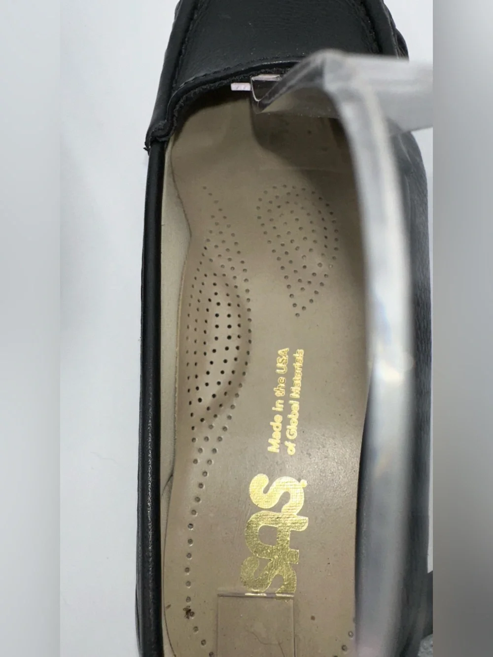 SAS Simplify Black Pebbled Leather Loafers Women Sz 8.5 Tripad Comfort Shoes A23